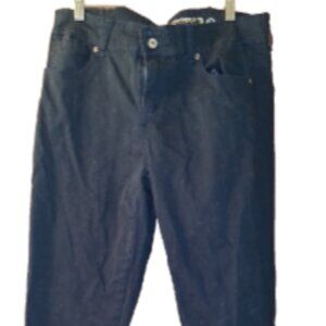 Hydrant DENIM & CO Relaxed Straight Leg Pants Dark Blue Women Size 14